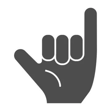 Hang loose gesture solid icon. Shaka vector illustration isolated on white. Hand イラスト素材