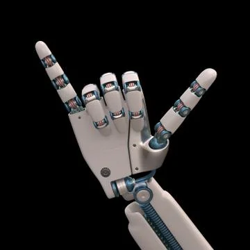 Hang Loose Robot Stock Illustration