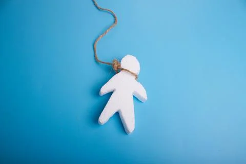 Hang on a rope concept Stock Photos