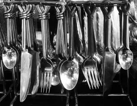 Hang spoons Stock Photos