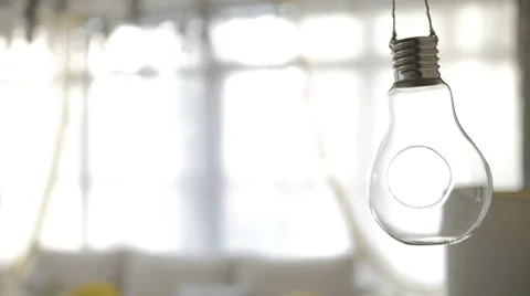 Hang swing design decorative Light Bulb Stock Footage 67353942