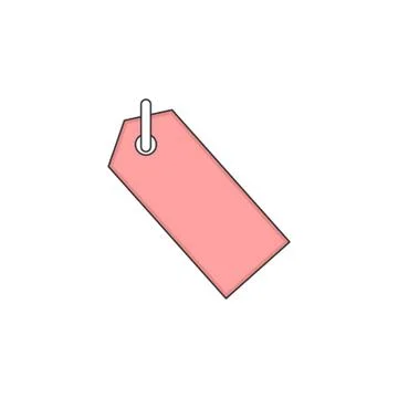 Hang Tag Label Vector Outline Icon Illustration 库存插图