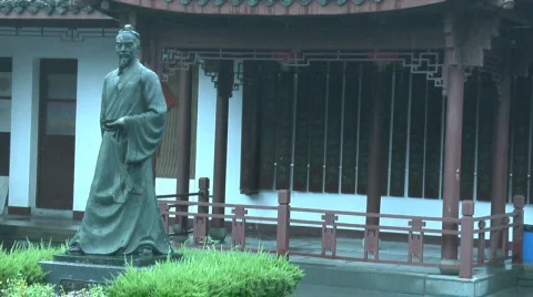 Hang Zhou Tea Fields and Tea House 13 Stock Footage 329588