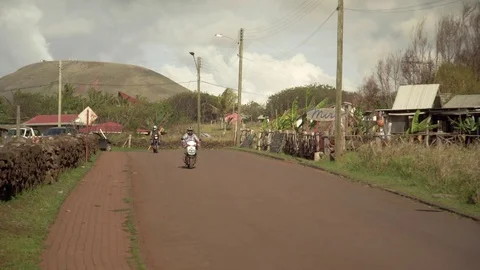 Hanga Roa Dirt Road, Easter Island Видео 77167813
