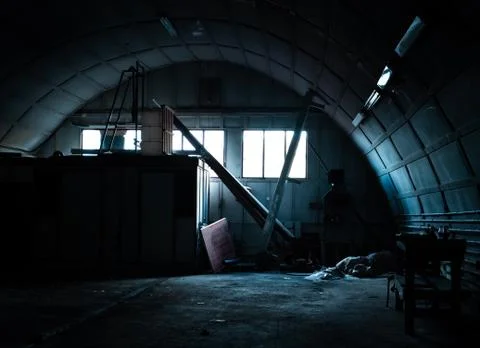 Hangar inside Stock Photos