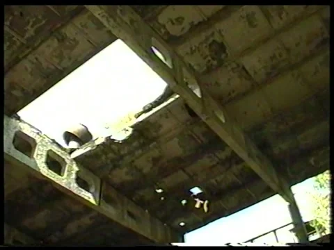 Hangar Ruins Stock Footage 342691882