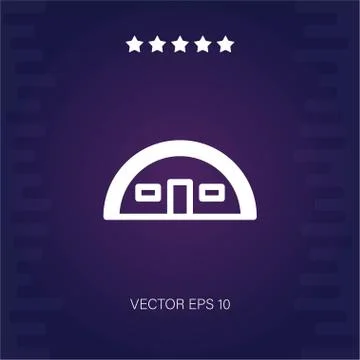 Hangar vector icon Stock Illustration