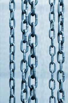 Hanged chains Stock Photos