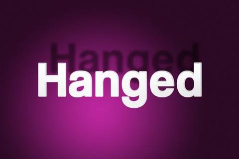 Hanged Shadow Text Stock Illustration