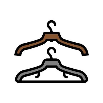 Hanger accessory color icon vector illustration Stock Illustration