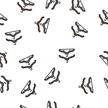 Hanger accessory vector seamless pattern Stock Illustration