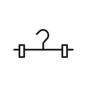 Hanger bedroom icon vector basic design Stock Illustration