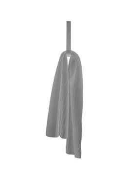Hanger Elements of Bathroom. Vector illustration of Hanging Towel. Hotel towe Stock Illustration