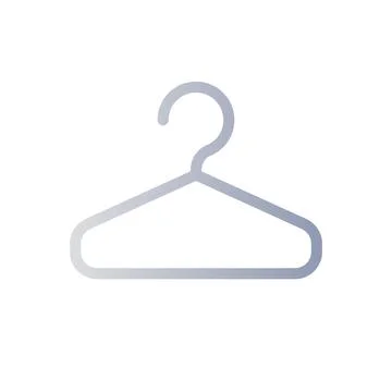 Hanger flat gradient color ui icon 스톡 일러스트