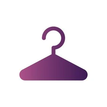 Hanger Flat Gradient icon Stock Illustration