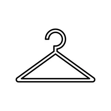 Hanger flat vector icon. Clothes rack flat vector icon Illustrazione stock
