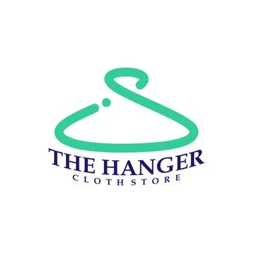 Hanger that forms infinity logo design concepts. Infinity hanger logo vecto.. Stock Illustration