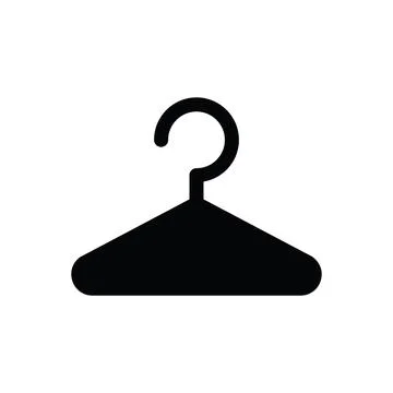 Hanger Glyph icon Illustrazione stock