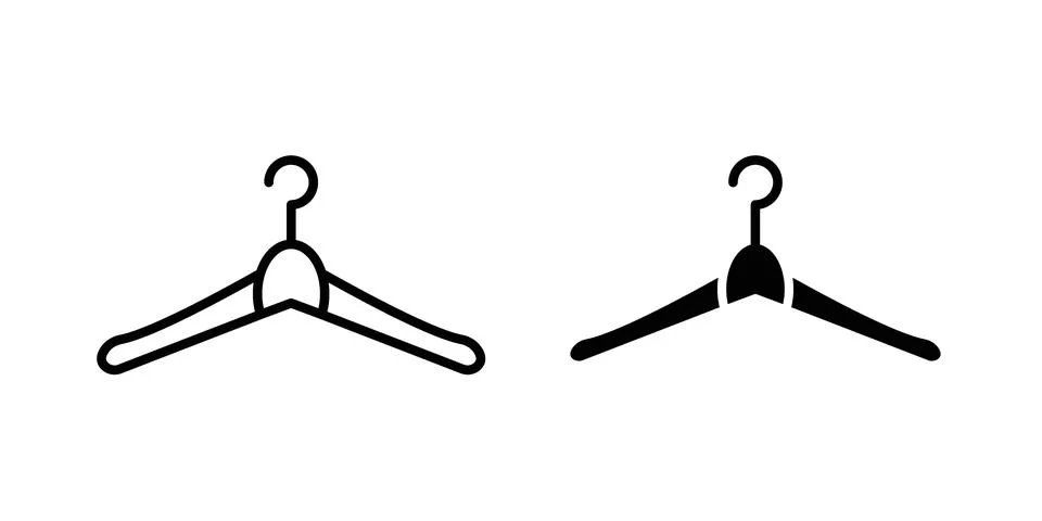 Hanger icon design. Simple Vector illustrations.. Stock Illustration