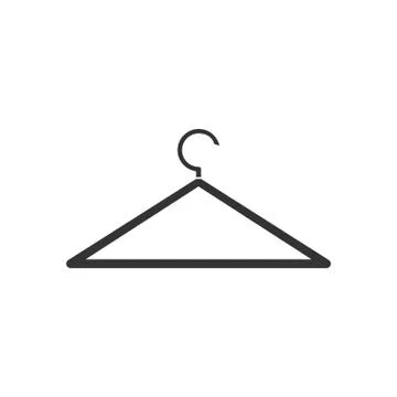 Hanger icon flat Stock Illustration