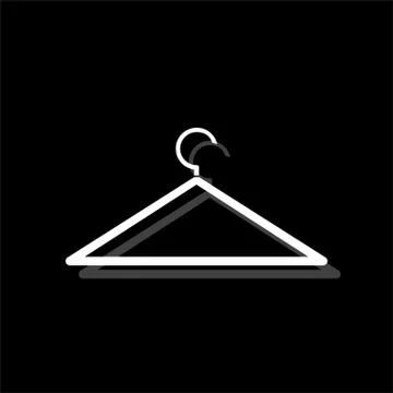 Hanger icon flat Stock Illustration