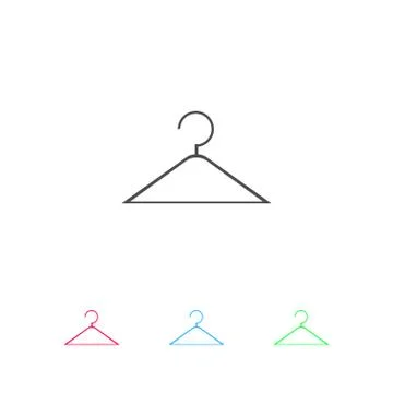 Hanger icon flat. Stock Illustration