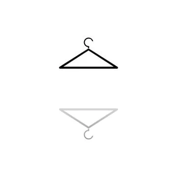 Hanger icon flat Stock Illustration