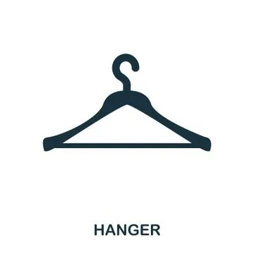 Hanger icon. Flat style icon design. UI. Illustration of hanger icon. Pictogram Stock Illustration