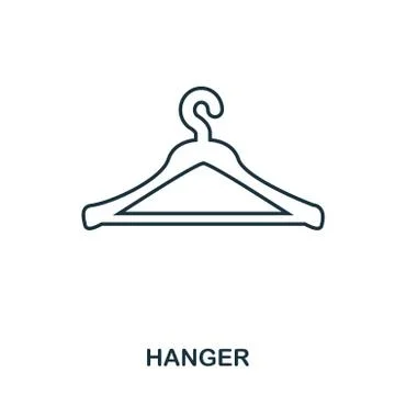 Hanger icon. Flat style icon design. UI. Illustration of hanger icon. Pictogram Stock Illustration