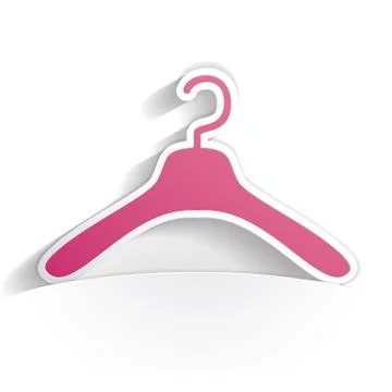 Hanger icon paper Stock Illustration
