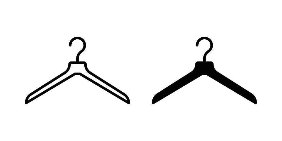 Hanger icon set, collection of vector icons Stock Illustration