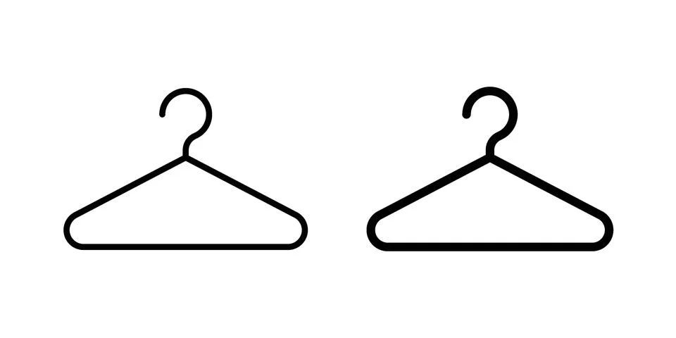Hanger icon set. Vector EPS 10 Stock Illustration