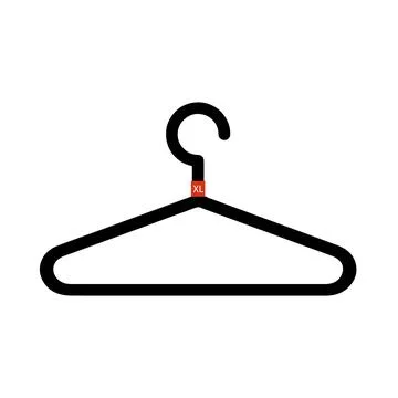Hanger icon vector. Cleaning and Laundry Service Company icon Stock Illustration