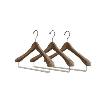 Hanger isolated on white Stock Illustration