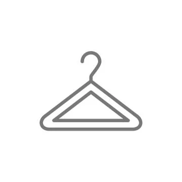 Hanger line icon. Stock Illustration