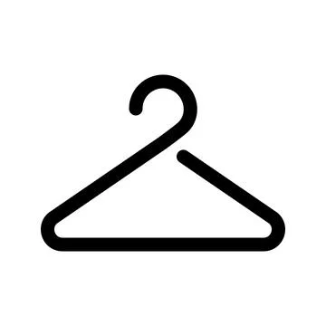 Hanger line icon. Vector graphics Stock Illustration