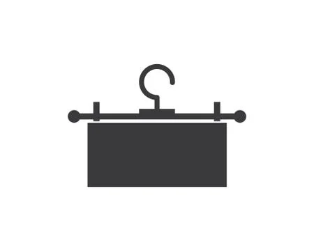 Hanger logo icon vector illustration design Stock Illustration