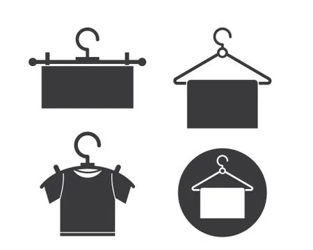 Hanger logo icon vector illustration design Stock Illustration
