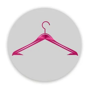 Hanger Logo pink Stock Illustration