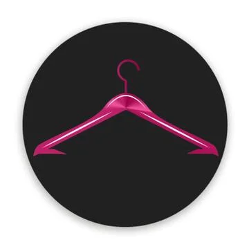 Hanger Logo Pink Stock Illustration