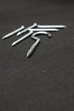Hanger nails Stock Photos