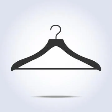 Hanger simple icon in vector Stock Illustration