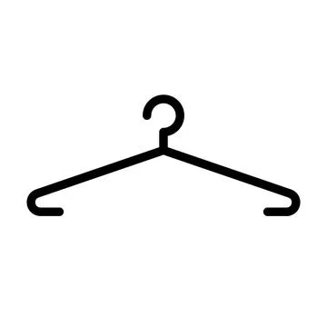 Hanger for suits and jackets. Vector. Stock Illustration
