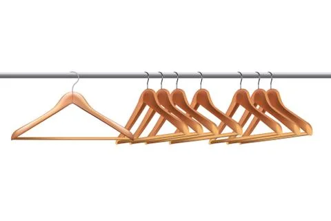 Hangers on pipe Stock Illustration