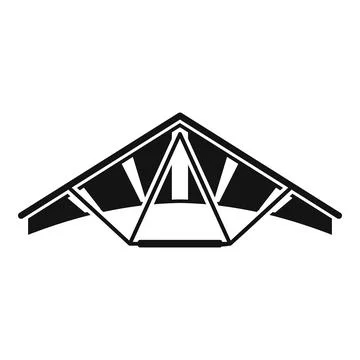 Hangglider icon simple vector. Para air イラスト素材