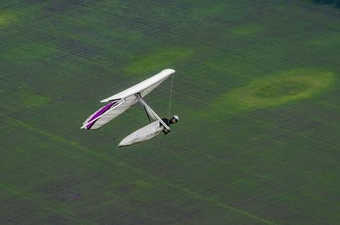 Hangglider wing in flight Stock-Fotos