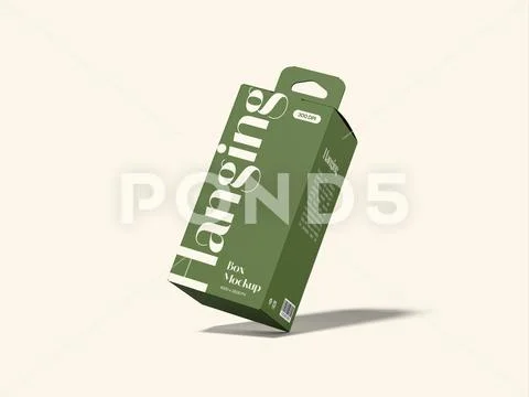 Hanging Box Mockup PSD Template