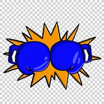 Hanging Boxing Gloves Illustrazione stock