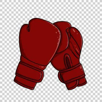 Hanging Boxing Gloves Stock Illustration
