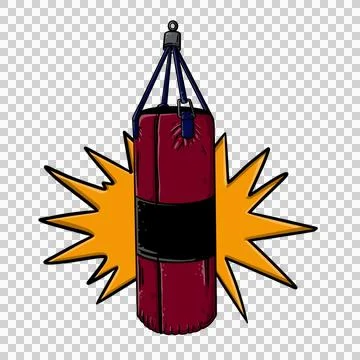 Hanging Boxing Gloves Stock Illustration